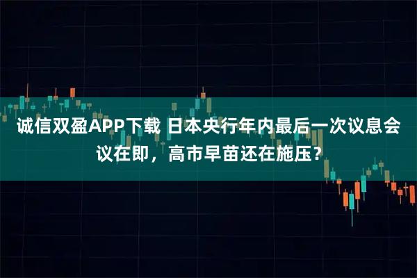 诚信双盈APP下载 日本央行年内最后一次议息会议在即，高市早苗还在施压？