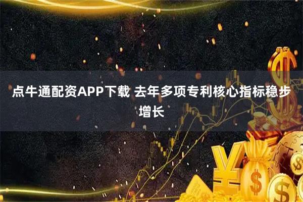点牛通配资APP下载 去年多项专利核心指标稳步增长