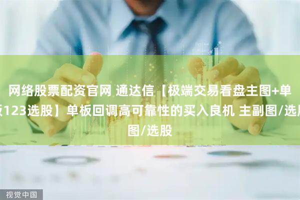 网络股票配资官网 通达信【极端交易看盘主图+单板123选股】单板回调高可靠性的买入良机 主副图/选股